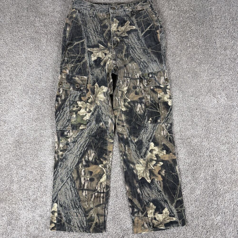 Vtg Mossy Oak Pants Mens 26x26 (Hemmed with OG Hem) Break Up Camouflage Hunting
